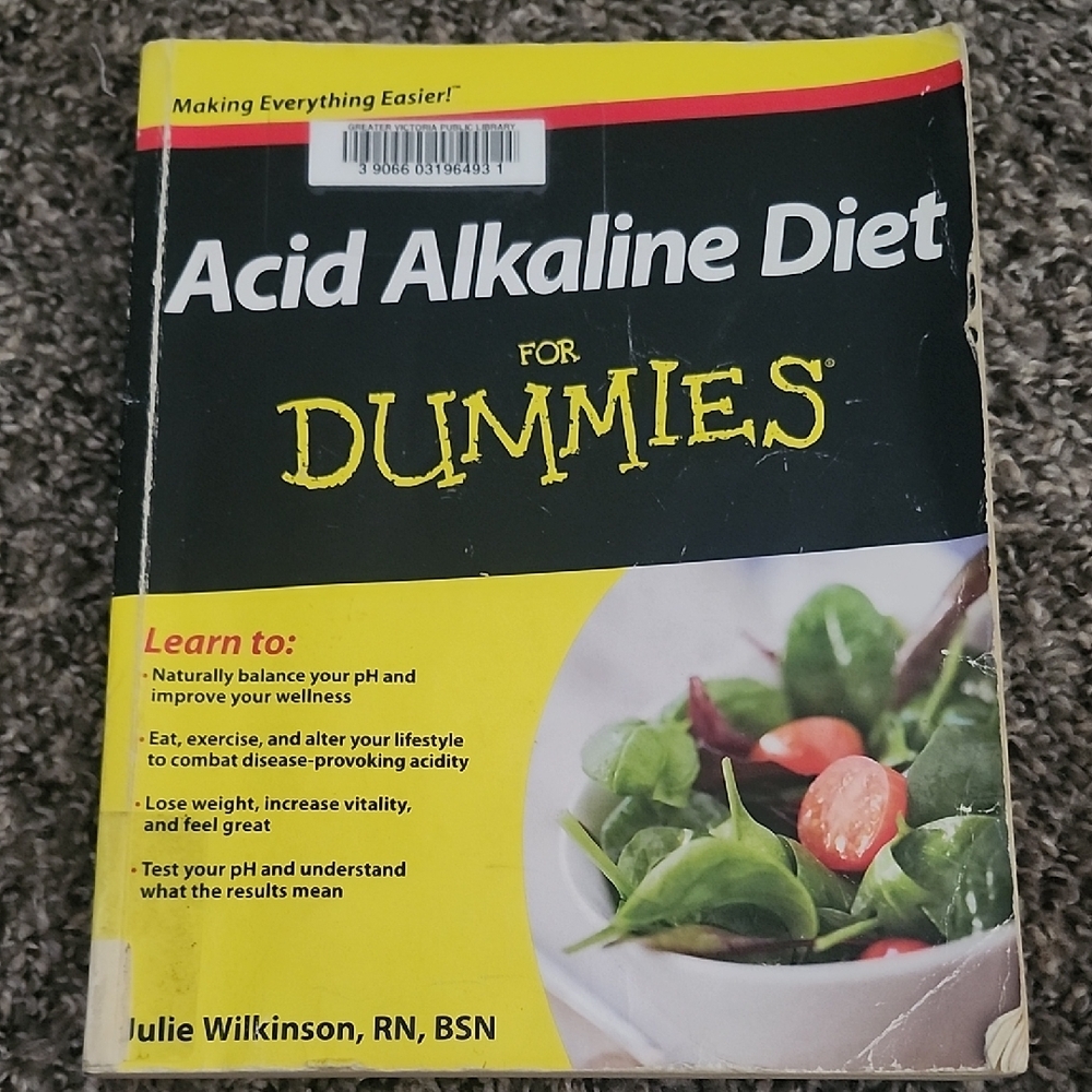 Acid Alkaline Diet for Dummies Book